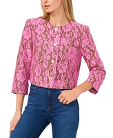 CeCe Women's Lace Cropped Jacket