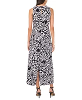 Vince Camuto Women's Floral-Print Sleeveless Maxi Dress