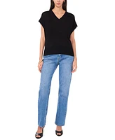 Vince Camuto Women's V-Neck Short-Sleeve Sweater