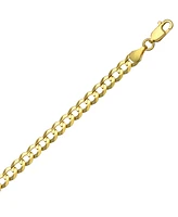 22" Open Curb Link Chain Necklace (4-5/8mm) in Solid 14k Gold