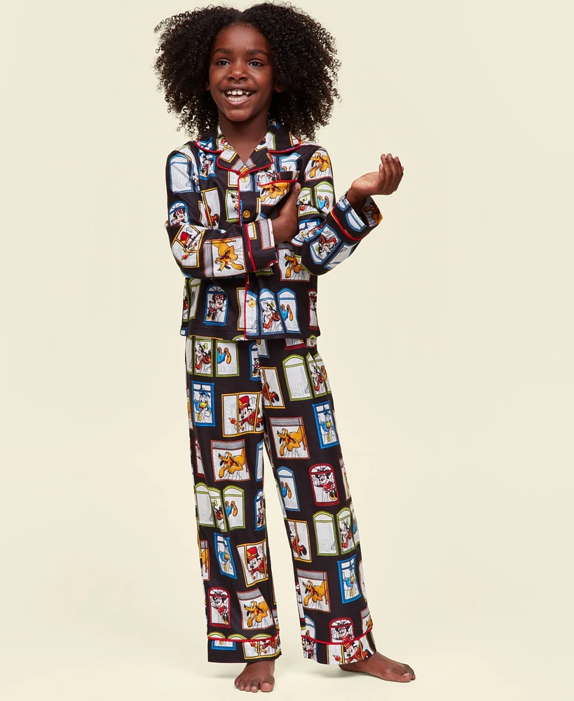 Disney | Macy's Little & Big Kids Balloon Windows Notch-Collar Matching Family Pajamas Set, Created for