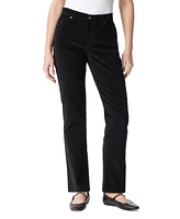 Gloria Vanderbilt Women's Amanda High-Rise Straight-Leg Corduroy Pants