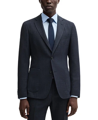 Boss by Hugo Men's Micro-Patterned Slim-Fit Jacket