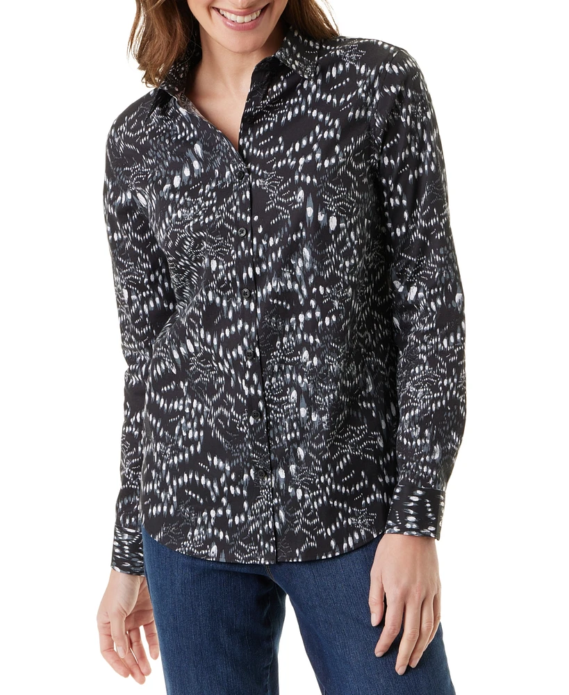 Gloria Vanderbilt Women's Amanda Long-Sleeve Fitted Shirt