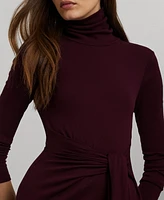 Lauren Ralph Women's Tie-Front Turtleneck Dress