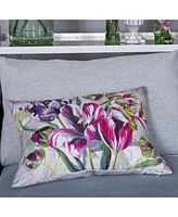 Designers Guild Tulipa Stellata Fuchsia Linen Decorative Pillow