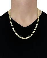 26" Open Curb Link Chain Necklace (5-3/4mm) in Solid 14k Gold