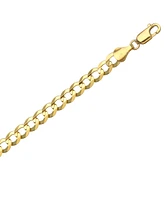 20" Open Curb Link Chain Necklace (5-3/4mm) in Solid 14k Gold