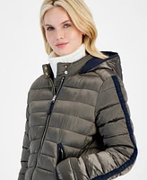 Tommy Hilfiger Women's Hooded Zip-Front Puffer Jacket