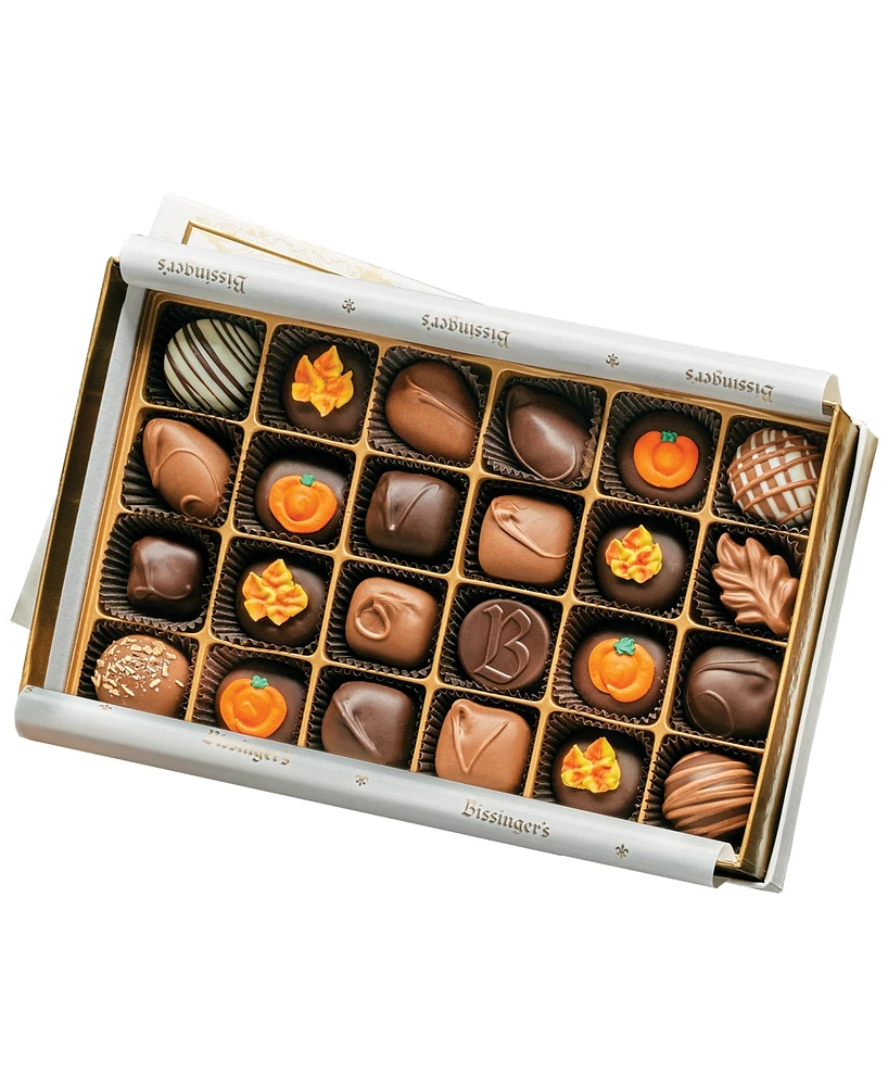 Bissinger's Handcrafted Chocolate Autumn Classic Box of Chocolates, 25 Piece