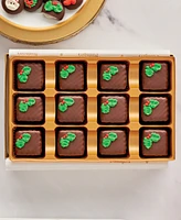 Bissinger's Handcrafted Chocolate Holiday Dark Chocolate Petit Fours, 12 Piece