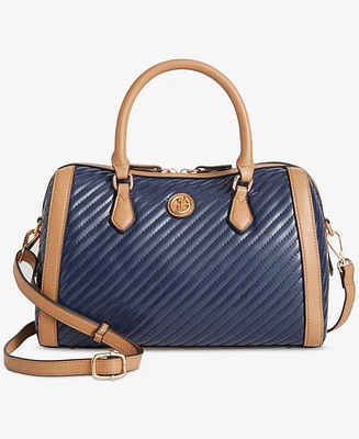 Giani Bernini Small Quilted Patent Dip Satchel, Created for Macy's