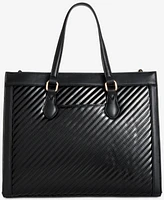 Giani Bernini Quilted Patent Medium Book Tote, Created for Macy's