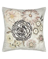 Designers Guild Millefiori Cameo Linen Embroidered Decorative Pillow