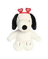 Aurora Small Love On The Mind Snoopy Peanuts Timeless Plush Toy White 9"