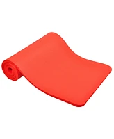 Signature Fitness 1" Extra Thick Exercise Fitness Yoga Mat w/ Carry Strap