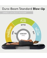 Intex Dura Pillow Rest Classic Blow Up Mattress Air Bed with Built In Pump, Twin