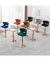 Slickblue Counter Height Bar Stools with Back and Footrest Stylish Dining Chairs for Comfort Support