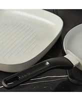BergHOFF Leo Glints 3pc Ceramic Nonstick Cookware Set, Spirit, Recycled