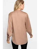 Olsen Women's Satin Effect Tunic Shirt