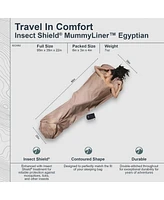 Cocoon Premium - Insect Shield MummyLiner - Egyptian Cotton