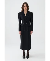 Nocturne Women's Curvy Maxi Coat