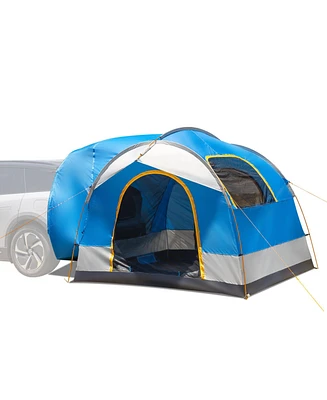 Slickblue Suv Camping Tent, Outdoor Tent with Double Doors for 5 Person, Waterproof PU2000mm Layer Travel