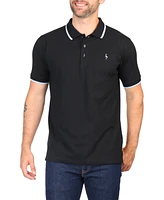 Tailorbyrd Men's Classic Jersey Polo with Contrast Tipping