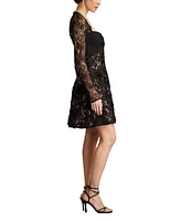 Tadashi Shoji Women's Sayda Embroidered Lace Mini Dress