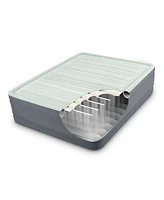 Intex PremAire I Fiber-Tech Elevated Airbed Mattress with Built-In Pump, Queen
