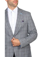 Tailorbyrd Men's Melange Windowpane Sportcoat