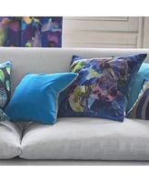 Designers Guild Kashmiri Cobalt Velvet Decorative Pillow