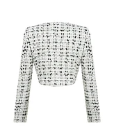 Nocturne Women's Tweed Crop Jacket