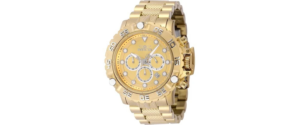 Invicta Men's 47184 Subaqua Quartz Chronograph Gold, Silver Dial Watch