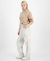 Id Ideology Women's Bubble-Print Fleece Pants, Created for Macy's