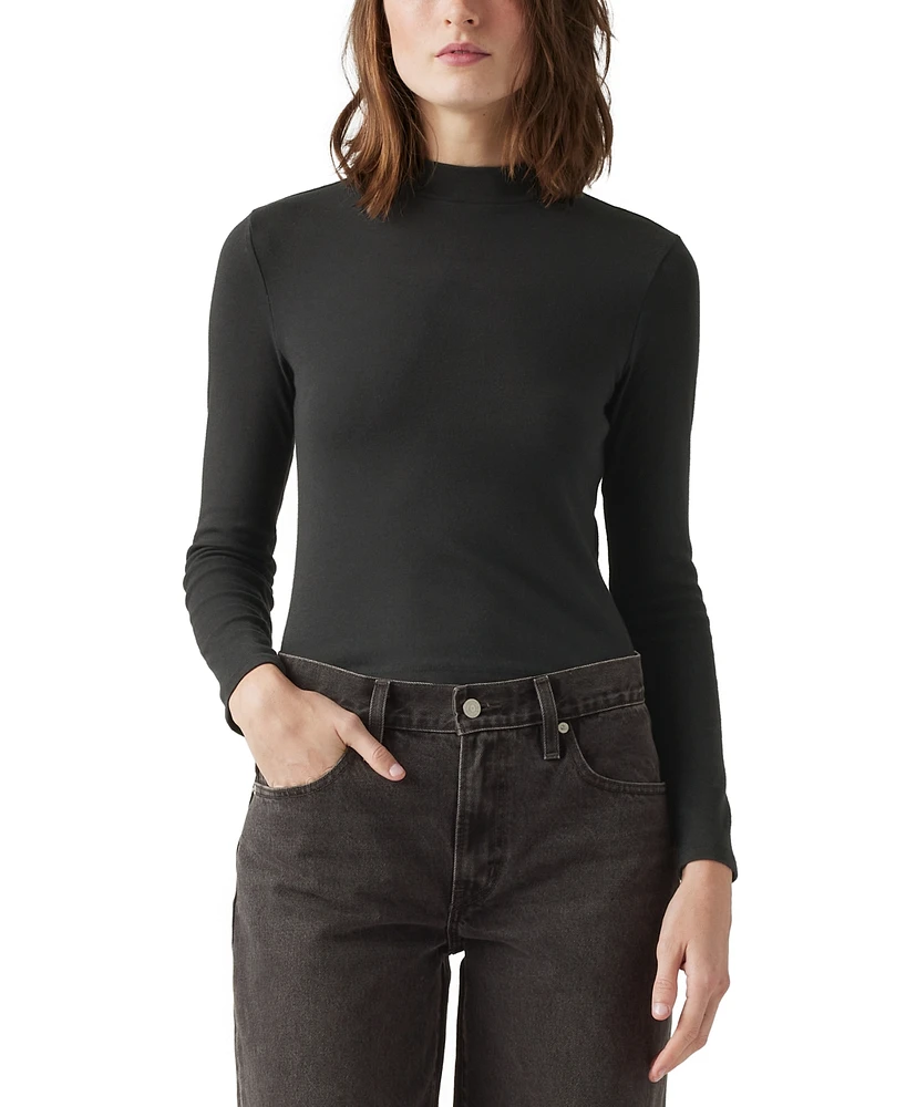 Levi's Women's Effortless Mock Neck Long-Sleeve T-Shirt