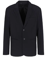 A|X Armani Exchange Men's Solid Notch Lapel Stretch Blazer