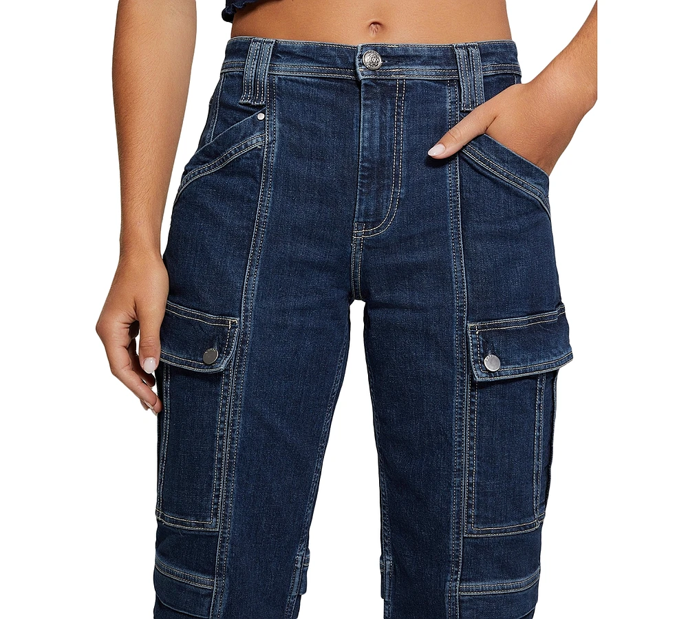 Guess Women's 80s Cargo Jeans