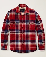 Bonobos Men's Long Sleeve Button-Front Fleece-Lined Plaid Shirt Jacket