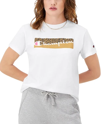 Champion Women's The Classic Logo-Patch T-Shirt