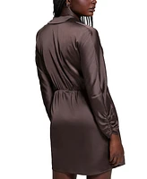 Guess Women's Tanya Collared Long-Sleeve Dress