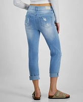 Dollhouse Juniors' Mid-Rise Crop Skinny-Leg Jeans