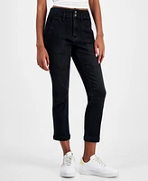 Dollhouse Juniors' High-Rise Straight-Leg Jeans