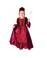 Dress Up America Burgundy Belle Ball Gown Costume Set - Toddlers Girls