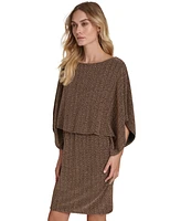 Jessica Howard Women's Open-Back Dolman-Sleeve Elastic-Waist Dress