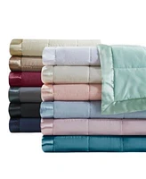 Madison Park Windom Lightweight Down Alternative Blanket With Satin Trim