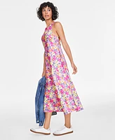 On 34th Women's Hammered Satin Sleeveless Midi Dress, Created for Macy's