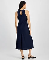 On 34th Women's Hammered Satin Sleeveless Midi Dress, Created for Macy's