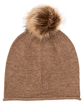 Lauren Ralph Textured Logo with Pom Hat