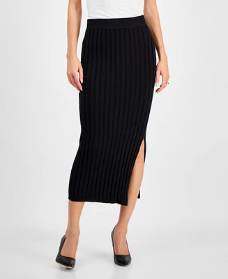 Bar Iii Women's Ribbed Maxi Skirt, Exclusively at Macy's